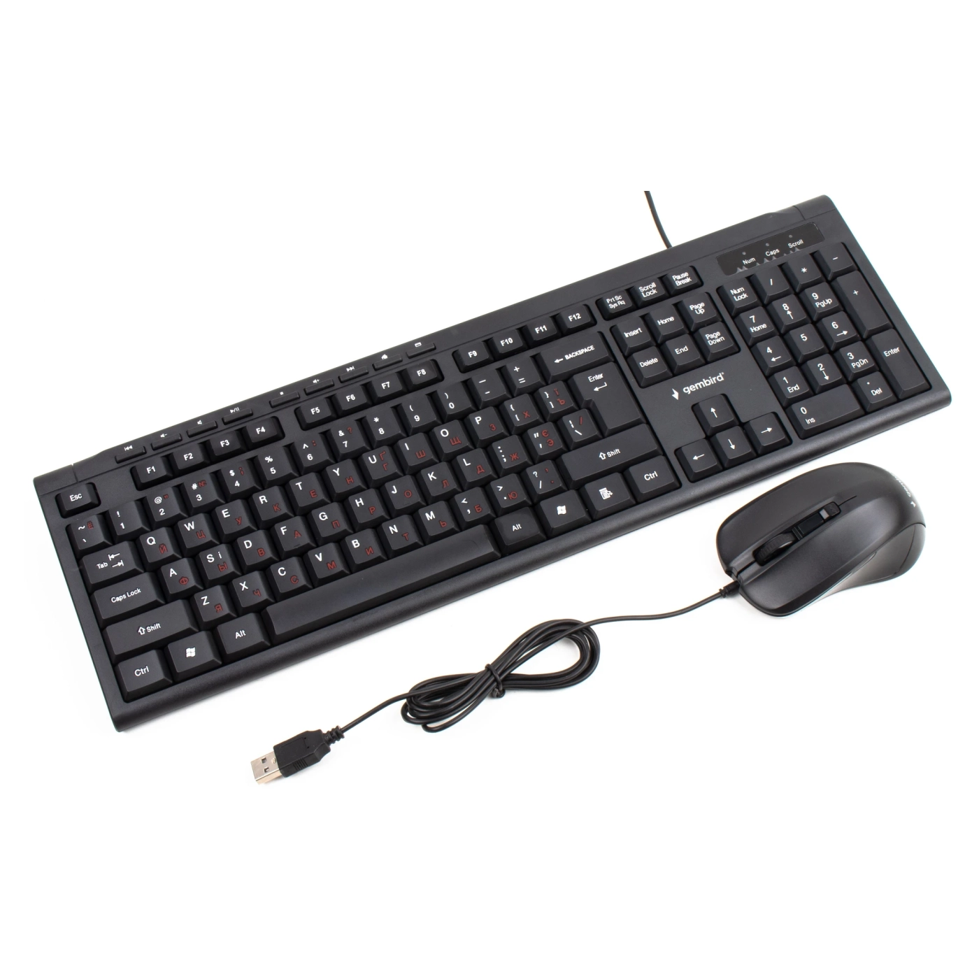 Купити Комплект клавіатури та миші Gembird KBS-UM-03-UA USB - фото 2