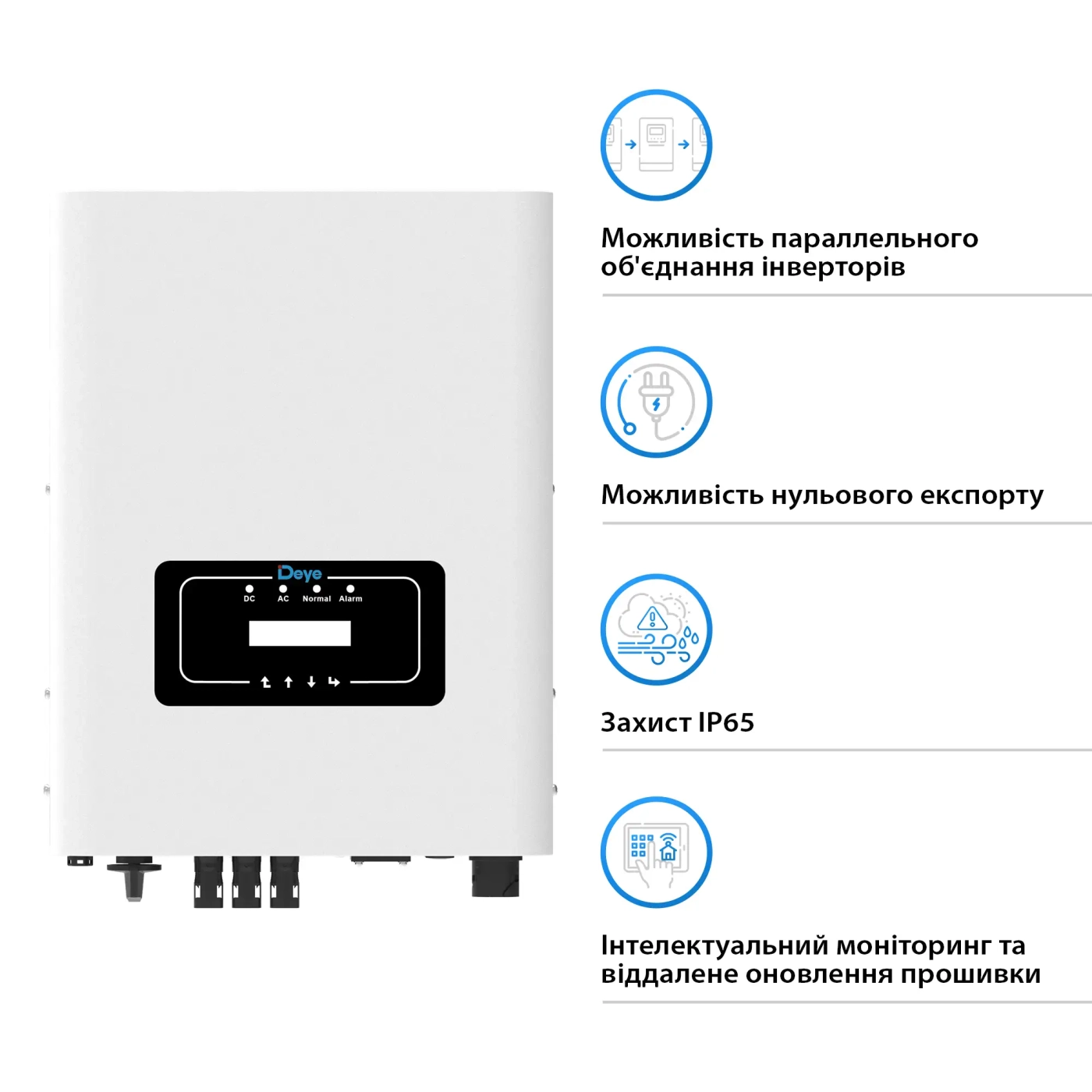 Купить Сетевой инвертор DEYE SUN-15K-G05 15KW 2 MPPT Wi-Fi 220/380V Трехфазный - фото 3