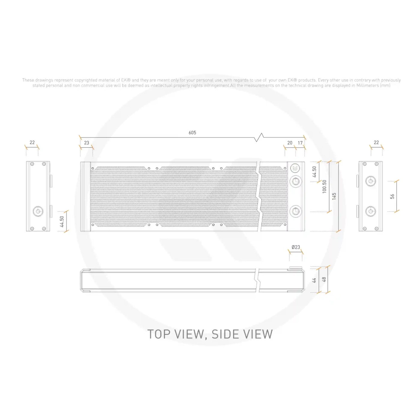 Купити Радіатор EKWB EK-Quantum Surface P560M - Black (3831109838617) - фото 7