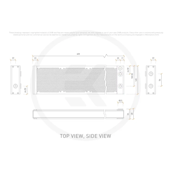 Купити Радіатор EKWB EK-Quantum Surface P560M - Black (3831109838617) - фото 7
