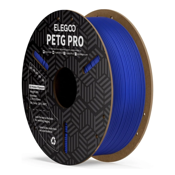 Купить PETG PRO Filament (пластик) для 3D принтера ELEGOO 1кг, 1.75мм, синий (50.203.0201) - фото 1