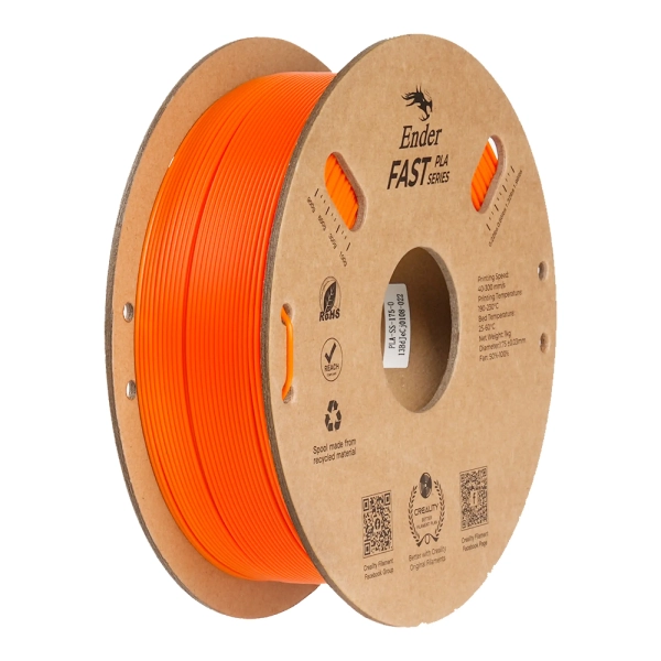 Купити Fast PLA Filament (пластик) для 3D принтера CREALITY Ender 1кг, 1.75мм, помаранчевий (3301010430) - фото 1