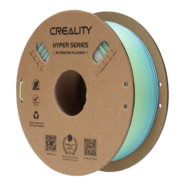 Купить Hyper PLA Filament (пластик) для 3D принтера CREALITY 1кг, 1.75мм, радужный, весеннее озеро (3301010424) - фото 1
