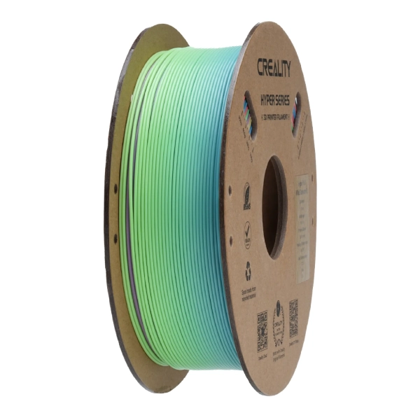Купить Hyper PLA Filament (пластик) для 3D принтера CREALITY 1кг, 1.75мм, радужный, дикий цветок (короткий градиент) (3301010425) - фото 2