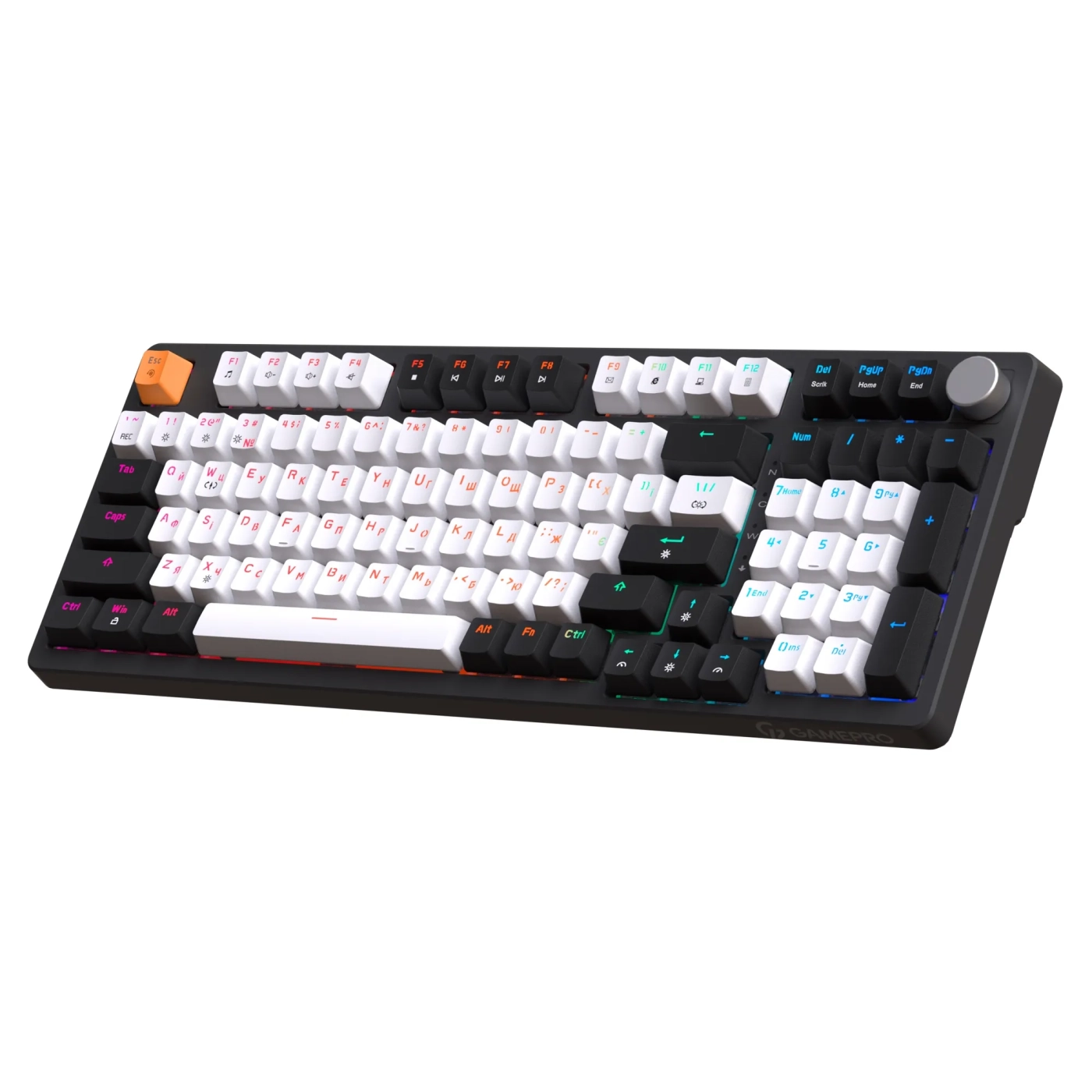Купить Клавиатура GamePro MK170B Hot-Swap Red Switch RGB Black - фото 3