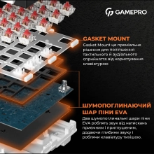 Купить Клавиатура GamePro MK170B Hot-Swap Red Switch RGB Black - фото 13
