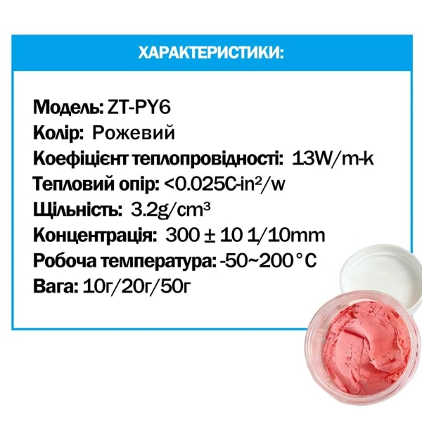 Купити Термопрокладка Zezzio ZT-PY6 Thermal Putty 10g - фото 5