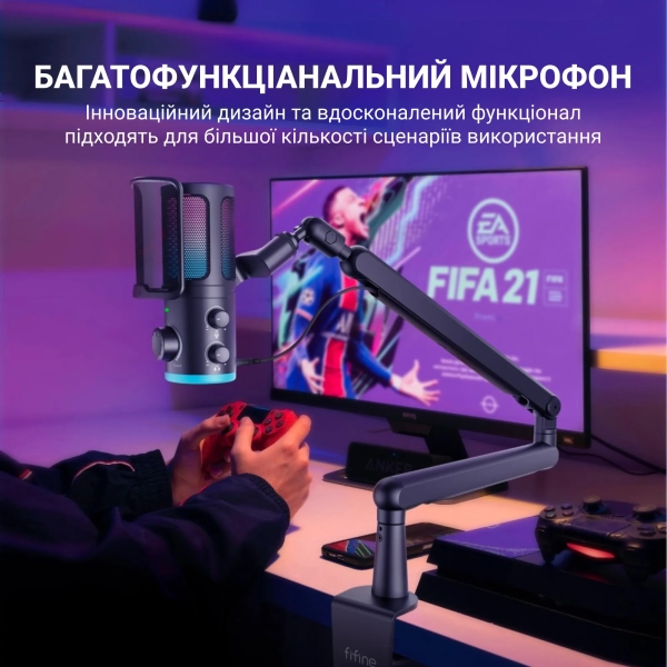 Купити Мікрофон Fifine TAM6 Black - фото 6
