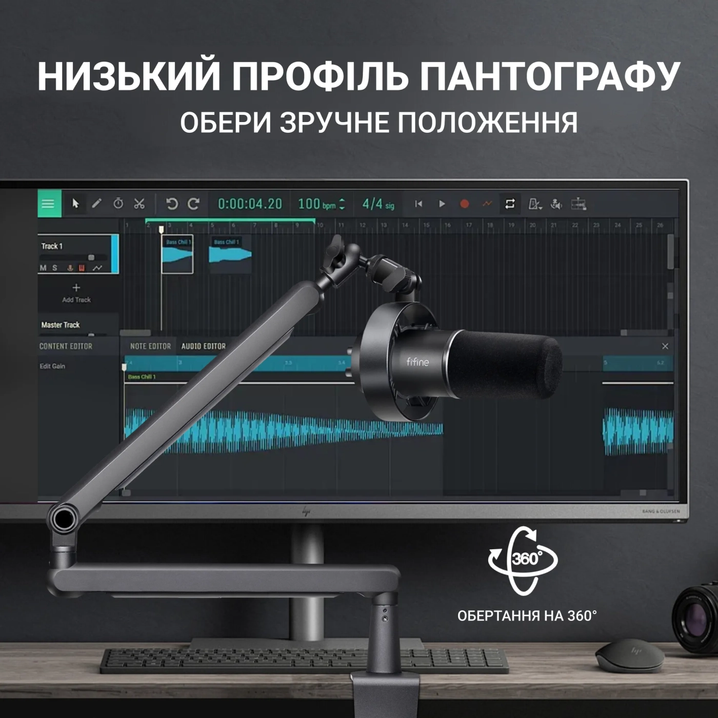 Купити Мікрофон Fifine T688 Black - фото 8