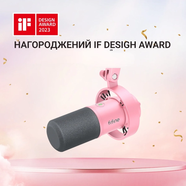 Купити Мікрофон Fifine T688P Pink - фото 5
