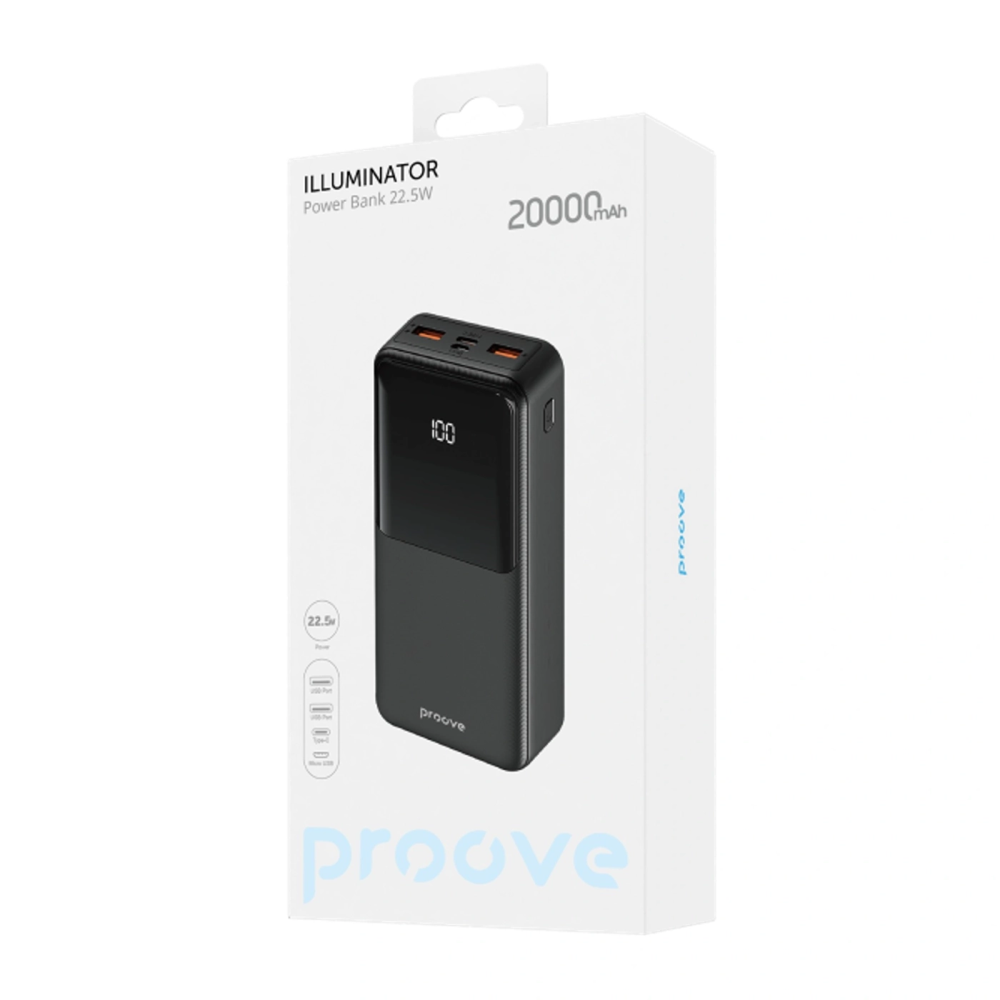 Купить Павербанк Proove Illuminator SE 22.5W 20000mAh (PBIL20212201) - фото 2