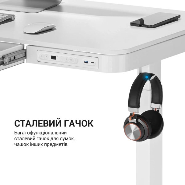 Купить Компьютерный стол с электрорегулировкой высоты OfficePro ODE111W - фото 16
