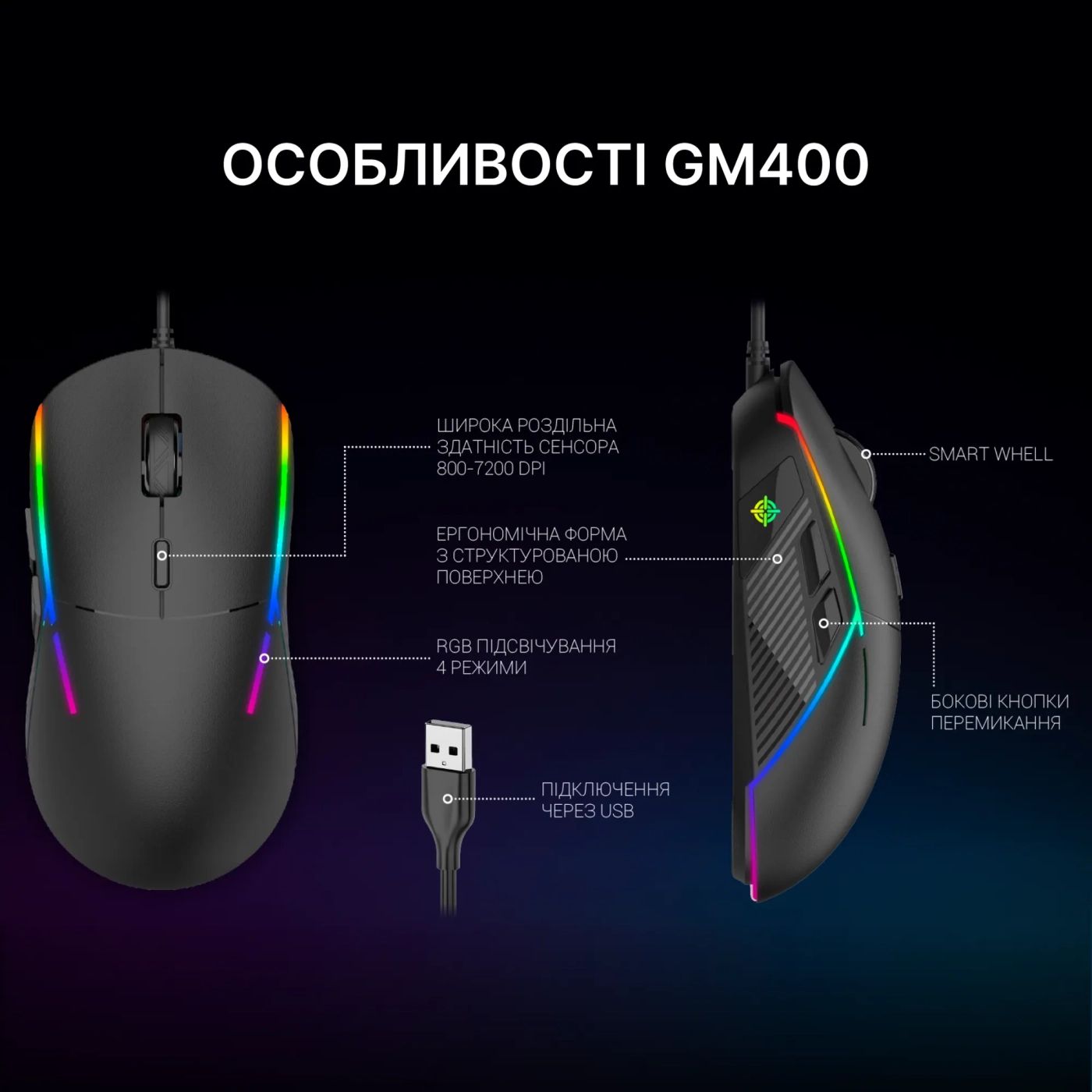 Купити Мишка GamePro GM400 - фото 8