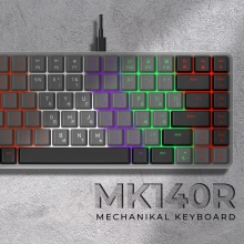 Купить Клавиатура GamePro MK140R Red Swich Low Profile USB Dark Gray - фото 4