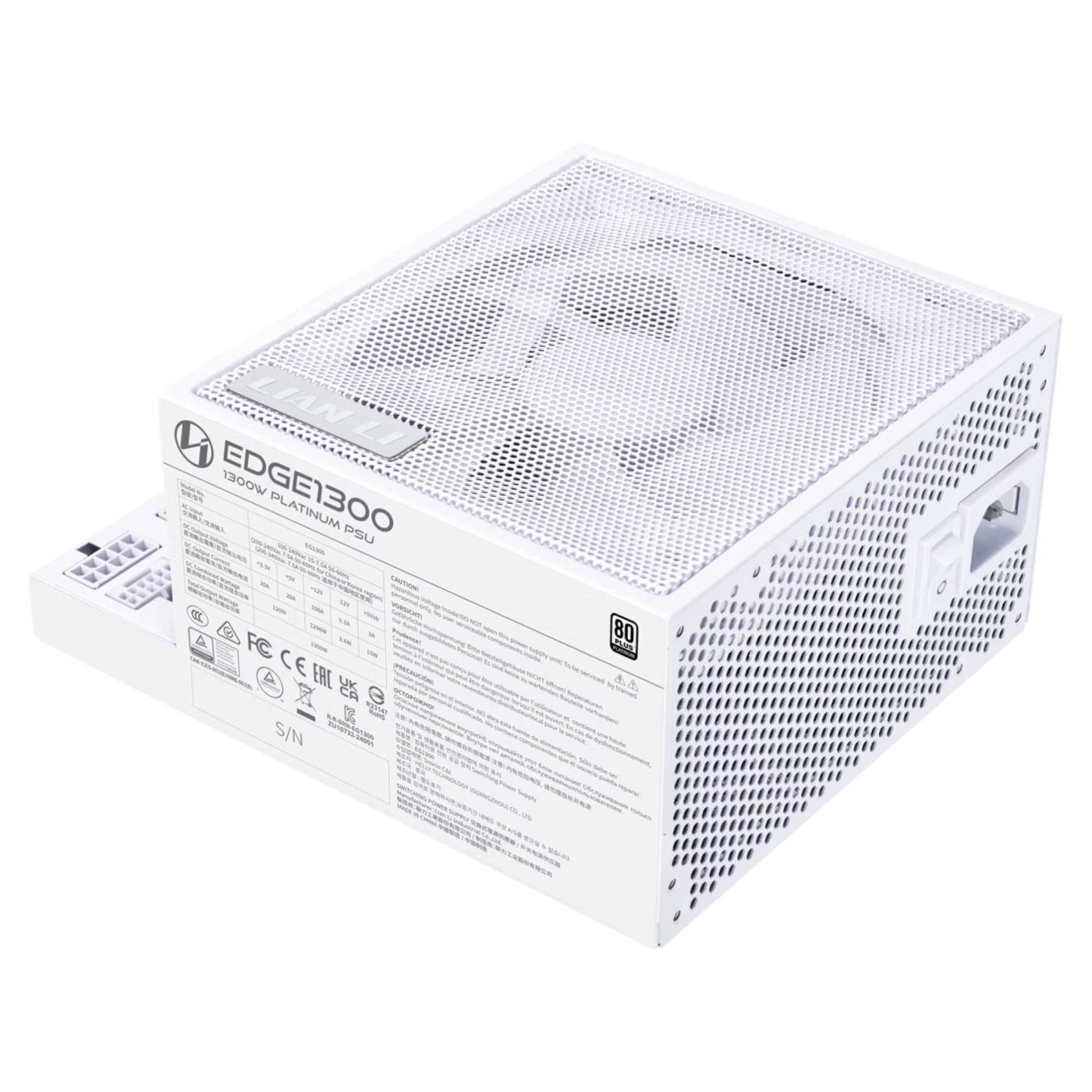 Купити Блок живлення Lian Li EDGE1300 80 PLUS Platinum White (G9P.EG1300.WE00.EU) - фото 3
