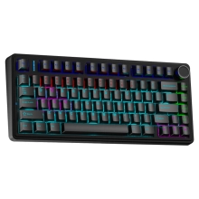 Купити Клавіатура бездротова AULA F75 3in1 EN/UA Black (6948391208626) - фото 2
