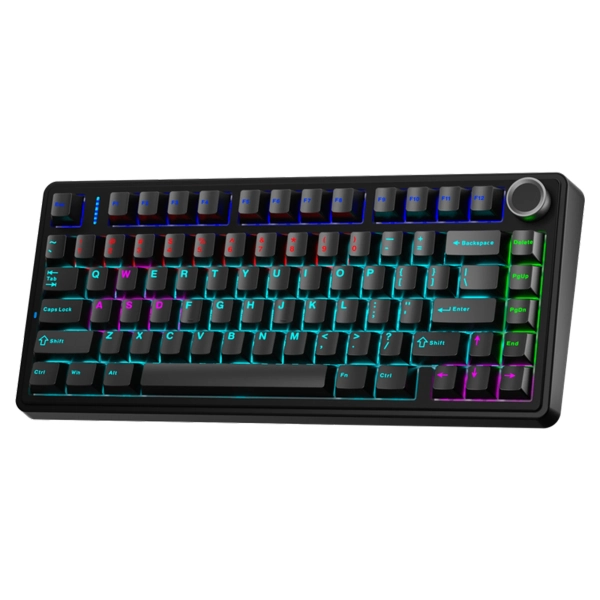 Купити Клавіатура бездротова AULA F75 3in1 EN/UA Black (6948391208626) - фото 3