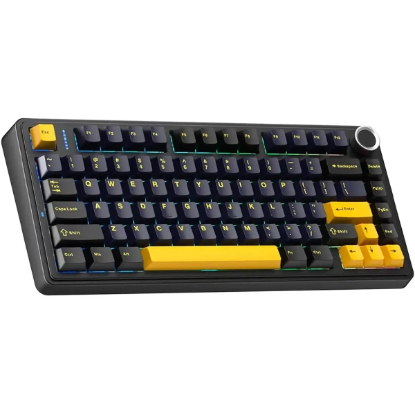 Купить Клавиатура беспроводная AULA F75 3in1 EN/UA Black (6948391208626) - фото 5