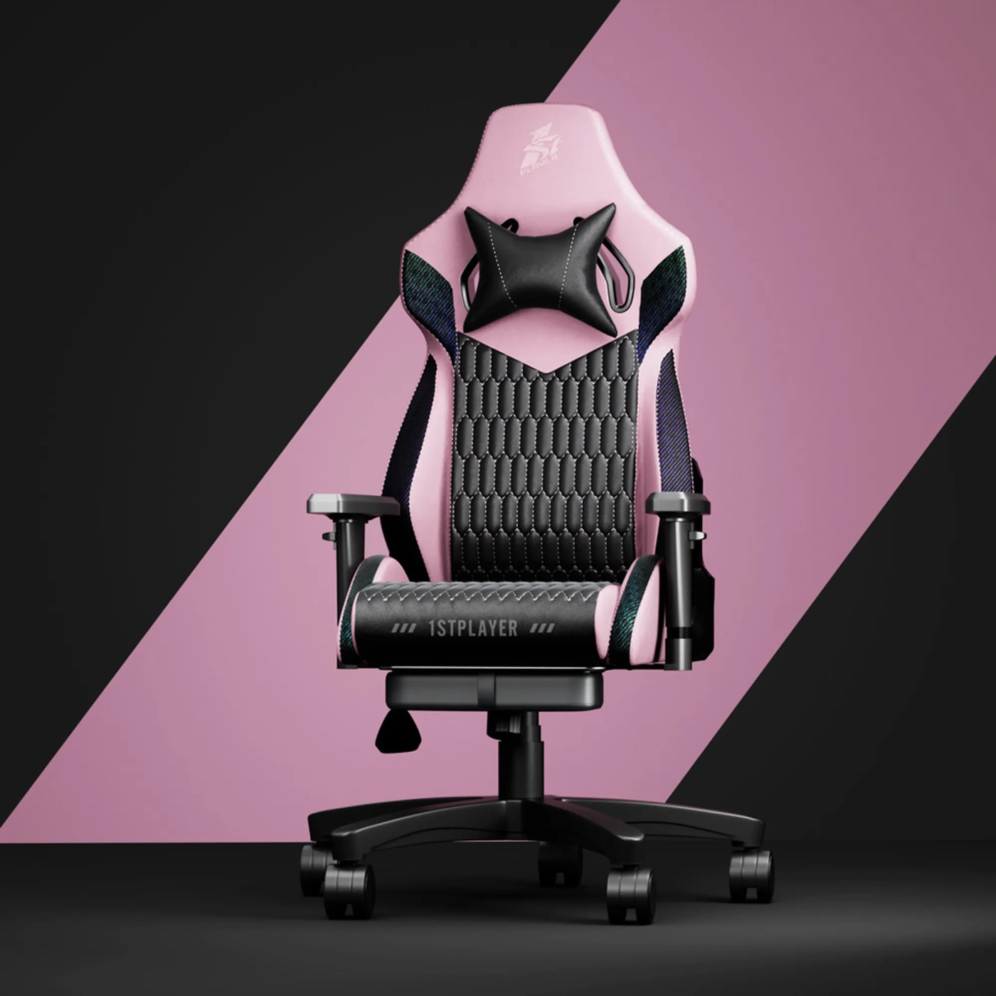 Купить Кресло для геймеров 1stPlayer WIN101 Black-Pink - фото 10