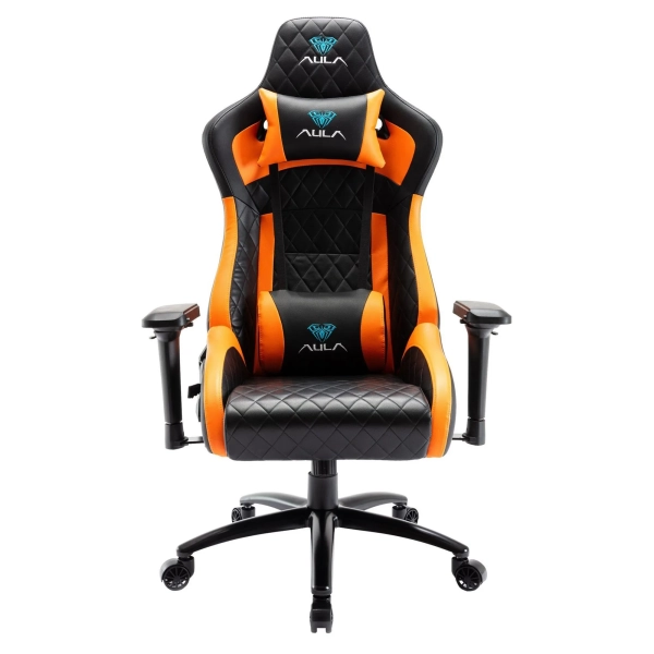 Купити Крісло для геймерів Aula F1031 Gaming Chair Black/Orange (6948391286211) - фото 1