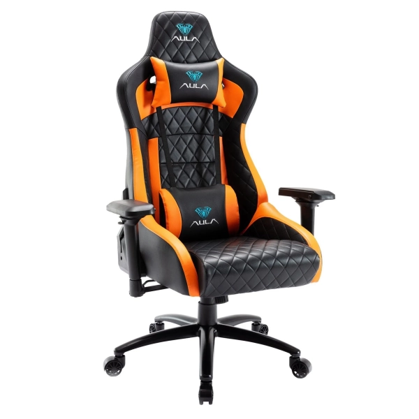 Купити Крісло для геймерів Aula F1031 Gaming Chair Black/Orange (6948391286211) - фото 2