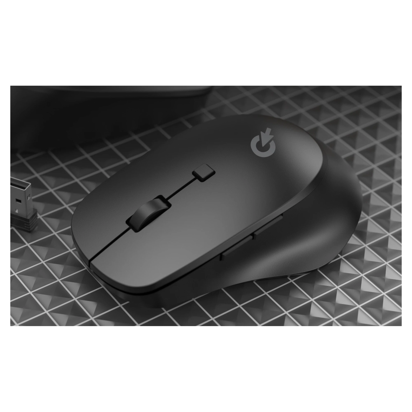 Купити Миша OfficePro M305B Silent Click Ergonomic Wireless Black - фото 3