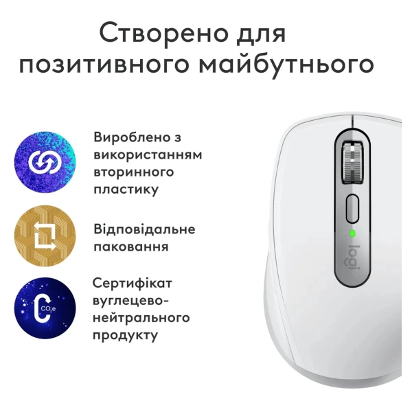 Купить Мышь Logitech MX Anywhere 3S for Mac Pale Grey (910-006946) - фото 3