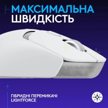 Купить Мышь Logitech G309 Lightspeed Wireless/Bluetooth White (910-007207) - фото 2