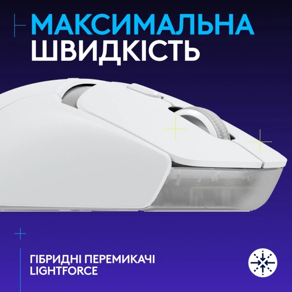 Купить Мышь Logitech G309 Lightspeed Wireless/Bluetooth White (910-007207) - фото 2