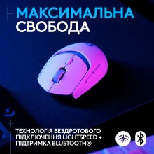 Купить Мышь Logitech G309 Lightspeed Wireless/Bluetooth White (910-007207) - фото 3