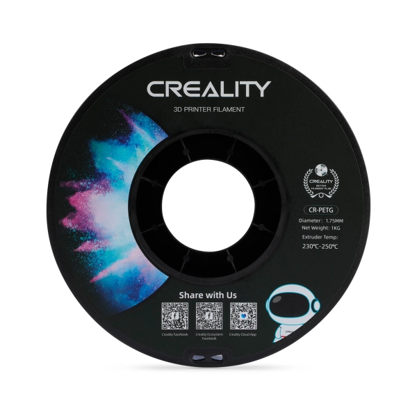 Купить PETG Filament (пластик) для 3D принтера CREALITY 11кг+1кг, 1.75мм, прозрачный (синий) (3301030036x12) - фото 3