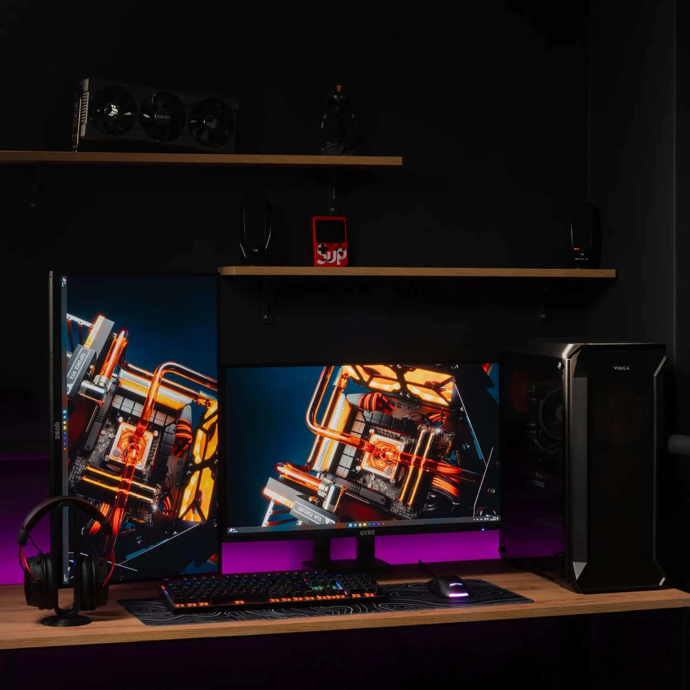 Купити Кріплення для монітора (кронштейн) Qube 4520GD до 2x45" 2-20 кг - фото 9