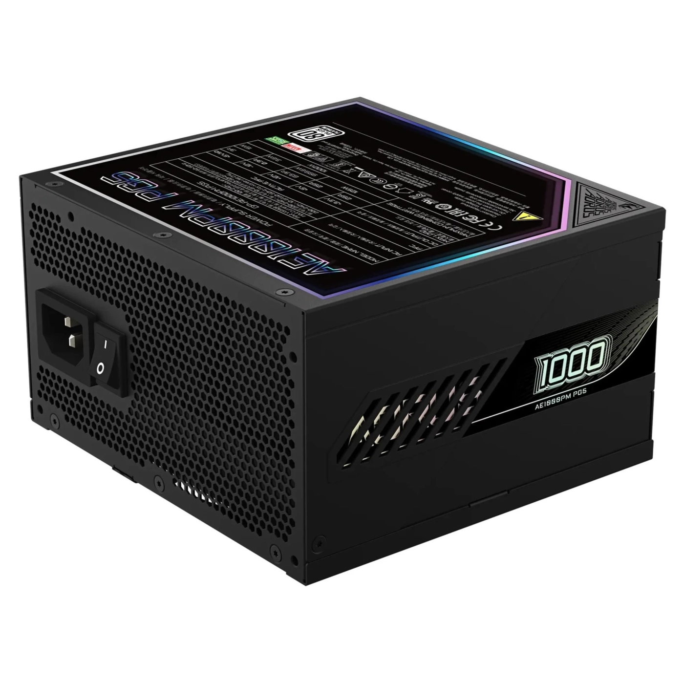 Купить Блок питания Gigabyte AE1000PM PG5 1000W 80+ Platinum Modular PCIe 5.0 (GP-AE1000PM PG5) Black - фото 2