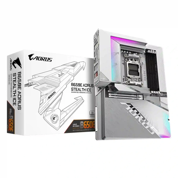 Купити Материнська плата GIGABYTE B650E AORUS STEALTH ICE - фото 6