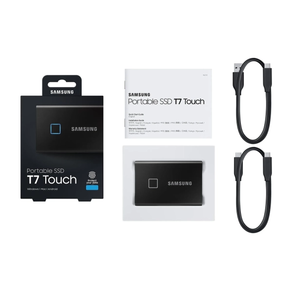Купить SSD диск Samsung T7 Touch Black 1TB USB-C (MU-PC1T0K/WW) - фото 14