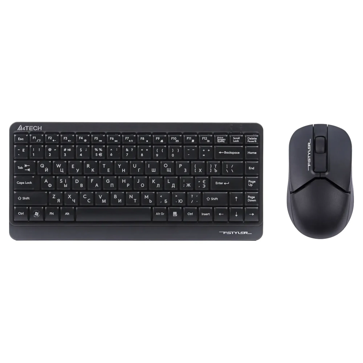 Купити Комплект клавіатура та миша A4Tech FG1112 (Black) - фото 1