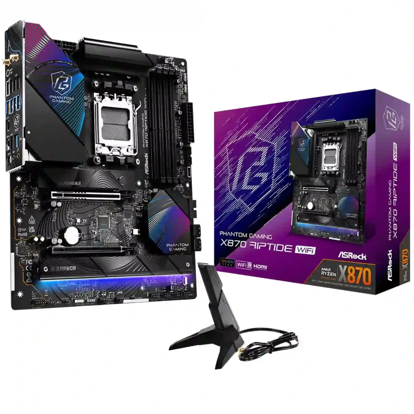 Купить Материнская плата ASRock X870 RIPTIDE WIFI - фото 1