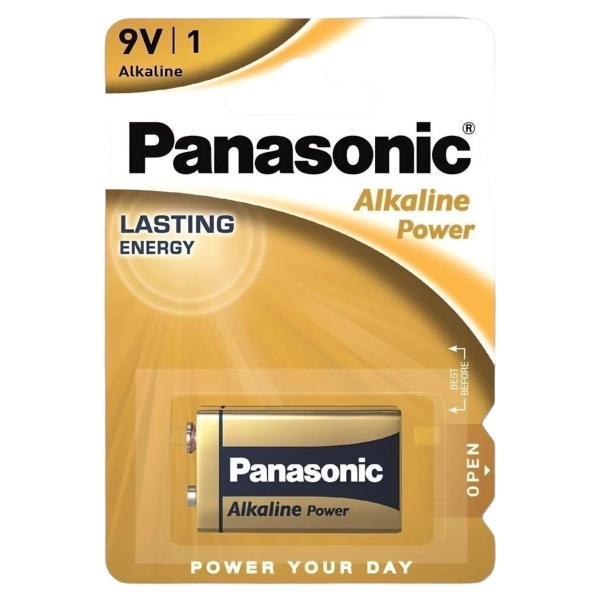 Купить Батарейка Panasonic ALKALINE POWER 6LF22 (6LR61REB/1BP) 1 шт - фото 1