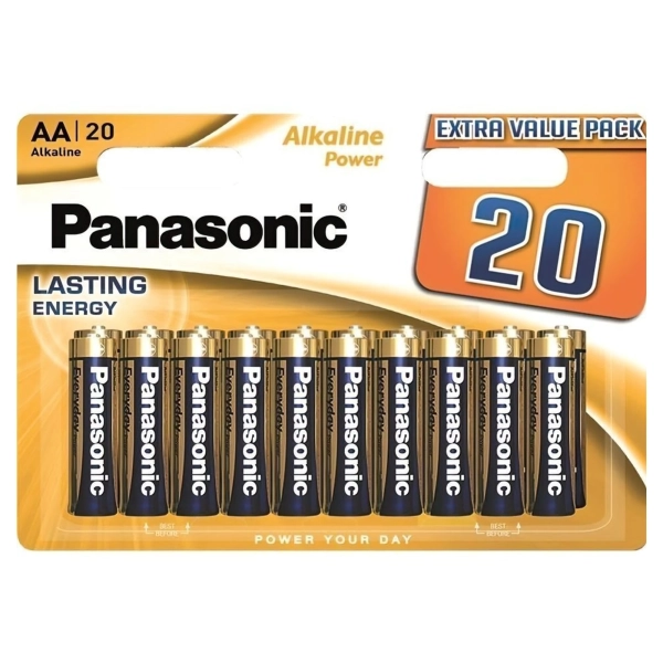 Купити Батарейка Panasonic ALKALINE POWER AA BLI 20 (LR6REB/20BW) - фото 1