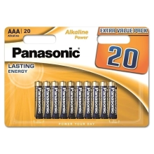 Купити Батарейка Panasonic ALKALINE POWER AAA BLI 20 (LR03REB/20BW) - фото 1