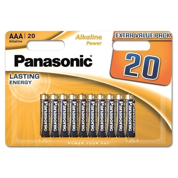 Купити Батарейка Panasonic ALKALINE POWER AAA BLI 20 (LR03REB/20BW) - фото 1