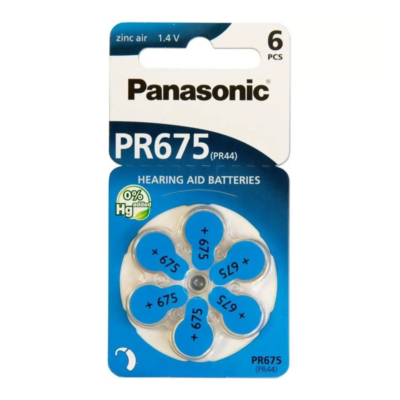Купить Батарейка Panasonic PR675H (675A, AC675E/EZ, ZA675, DA675) (PR-675H/6LB) - фото 1