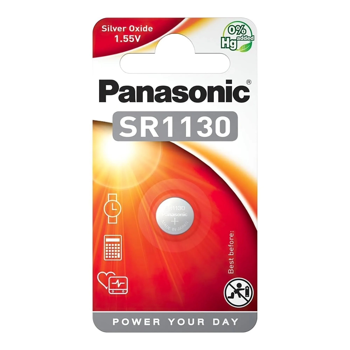 Купити Батарейка Panasonic SR1130 (390, V390, D390,SB-AU, SR54) 1 шт. (SR-1130EL/1B) - фото 1