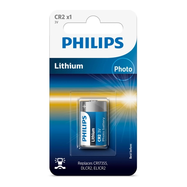 Купити Батарейка Philips CR2 Lithium 1 шт. (CR2/01B) - фото 1