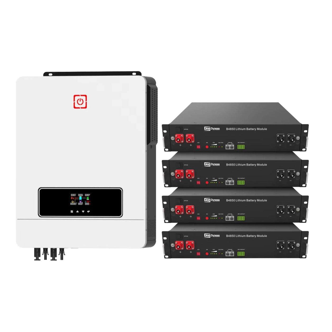 Купить Система хранения энергии Rayssa MAX8.2K-LDY9.6K1-LFP 8.2kW 9.6kWh 4BAT LiFePO4 6000 циклов - фото 1