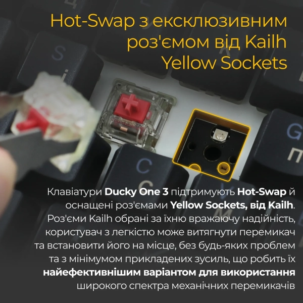Купить Клавиатура Ducky One 3 RGB TKL Cherry MX Silent Red (DKON2187ST-SUAPXCLAWSC1) - фото 5
