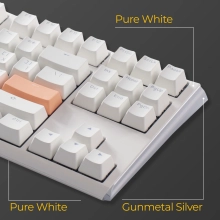 Купити Клавіатура Ducky One 3 RGB TKL White Cherry MX Blue - фото 12