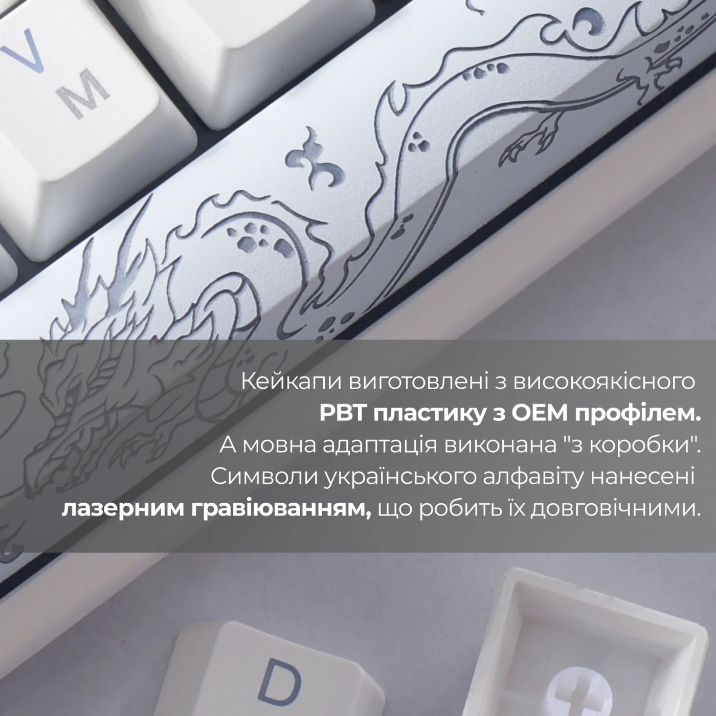 Купити Клавіатура Ducky One 3 RGB TKL White Cherry MX Blue - фото 13
