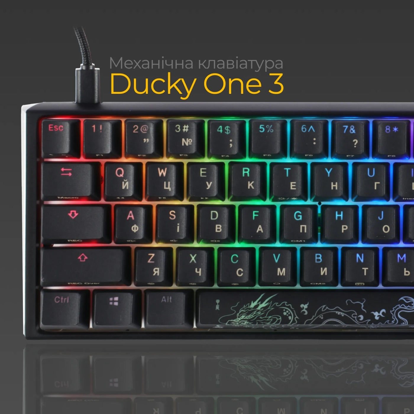 Купити Клавіатура Ducky One 3 Mini Cherry MX Red - фото 3