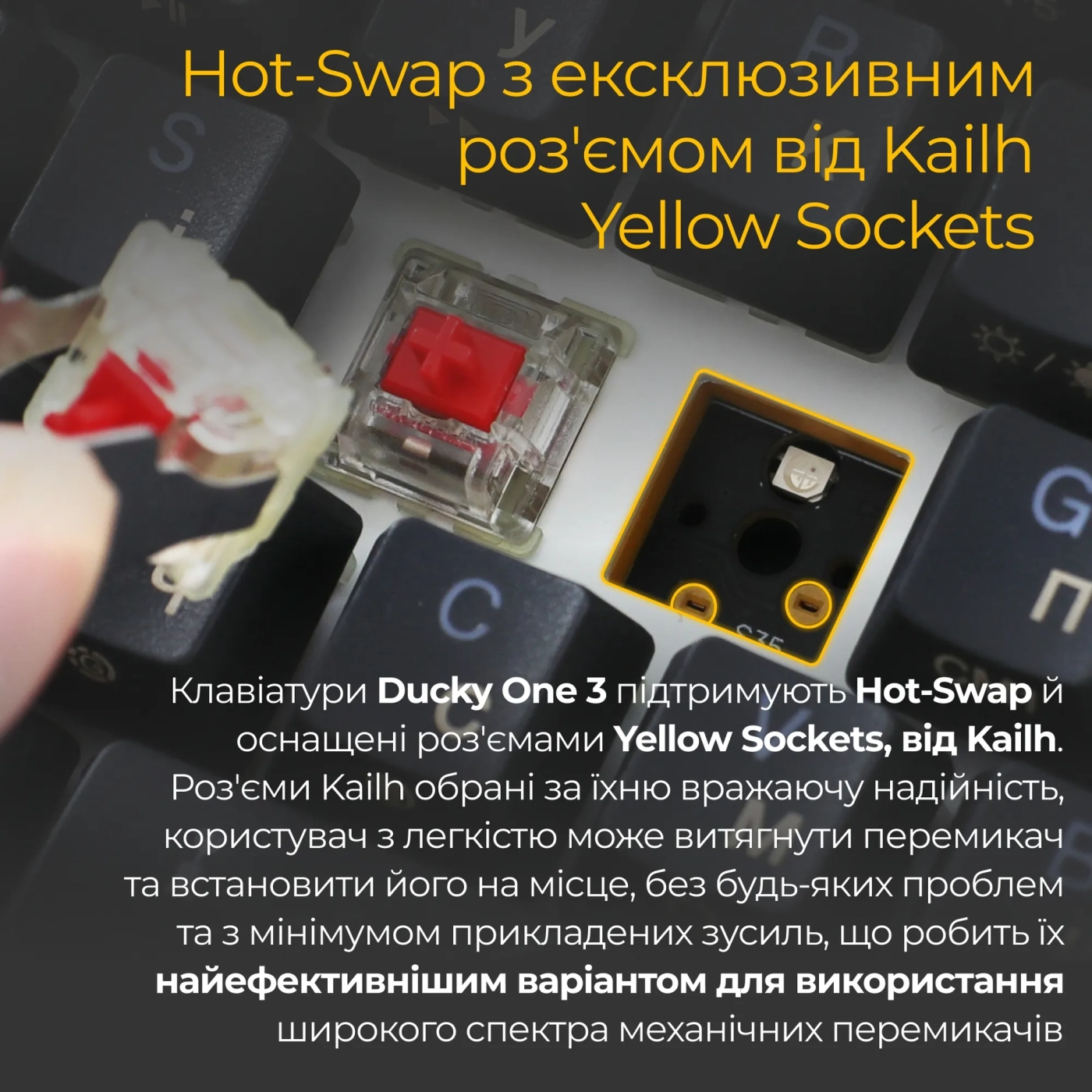 Купити Клавіатура Ducky One 3 Mini Cherry MX Red - фото 5